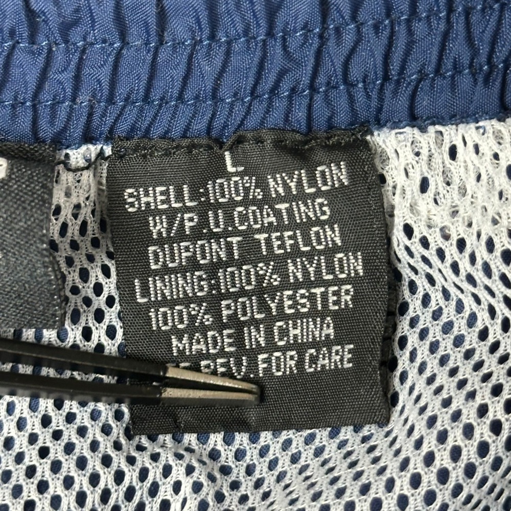 Starter Track Pants Mens L Navy Blue Windbreaker Vintage Zip Nylon Mesh VTG‎ Y2K - Picture 6 of 9